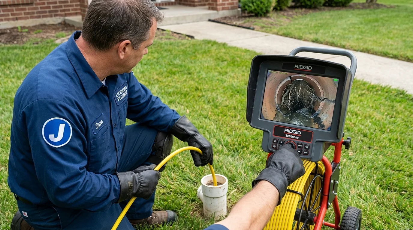 Sewer camera inspection being performed by Johns Plumbing LLC in Arverne